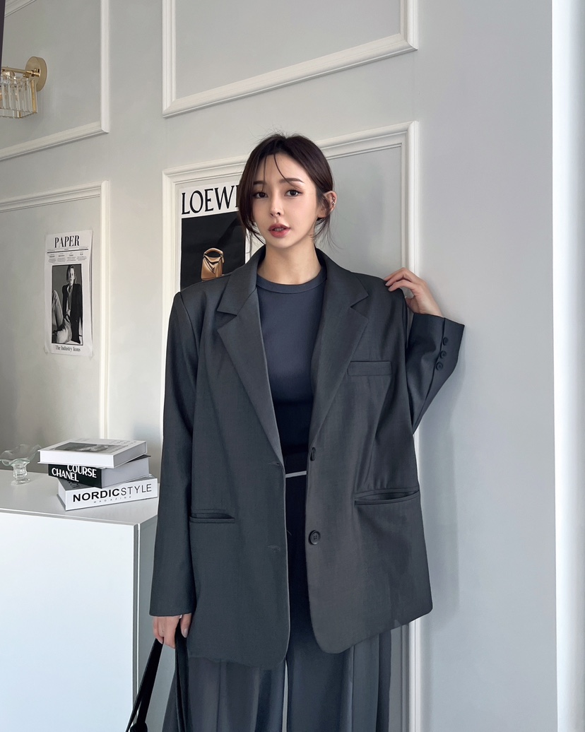 CLOTH韓國直郵女裝新品真品25春夏人氣職業熱賣休閑時尚夾克CLOTH夾克