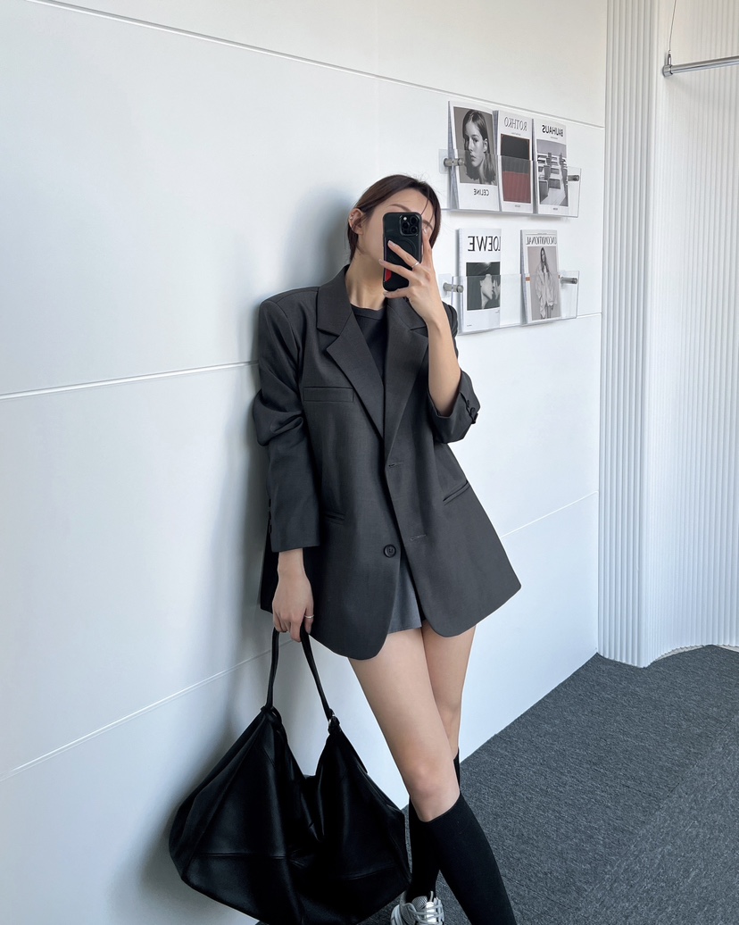 CLOTH韓國直郵女裝新品真品25春夏人氣職業熱賣休閑時尚夾克CLOTH夾克