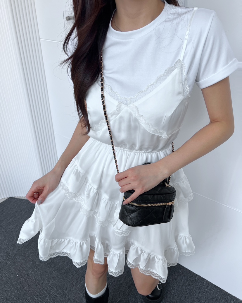 CLOTH東大門直郵女士新品25春夏推薦休閑職業時尚連衣裙蕾絲CLOTH連衣裙