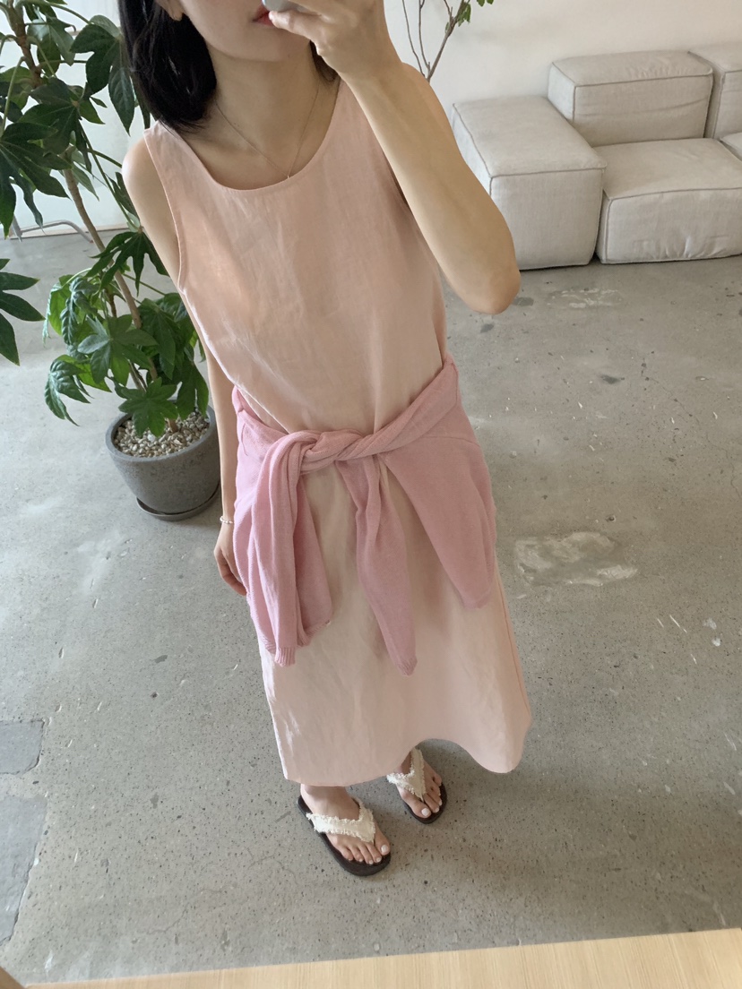 SOAPYROOM韓國直郵女士新品職業時尚推薦休閑人氣連衣裙亞麻SOAPYROOM連衣裙
