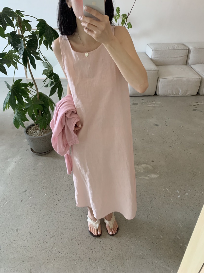 SOAPYROOM韓國直郵女士新品職業時尚推薦休閑人氣連衣裙亞麻SOAPYROOM連衣裙