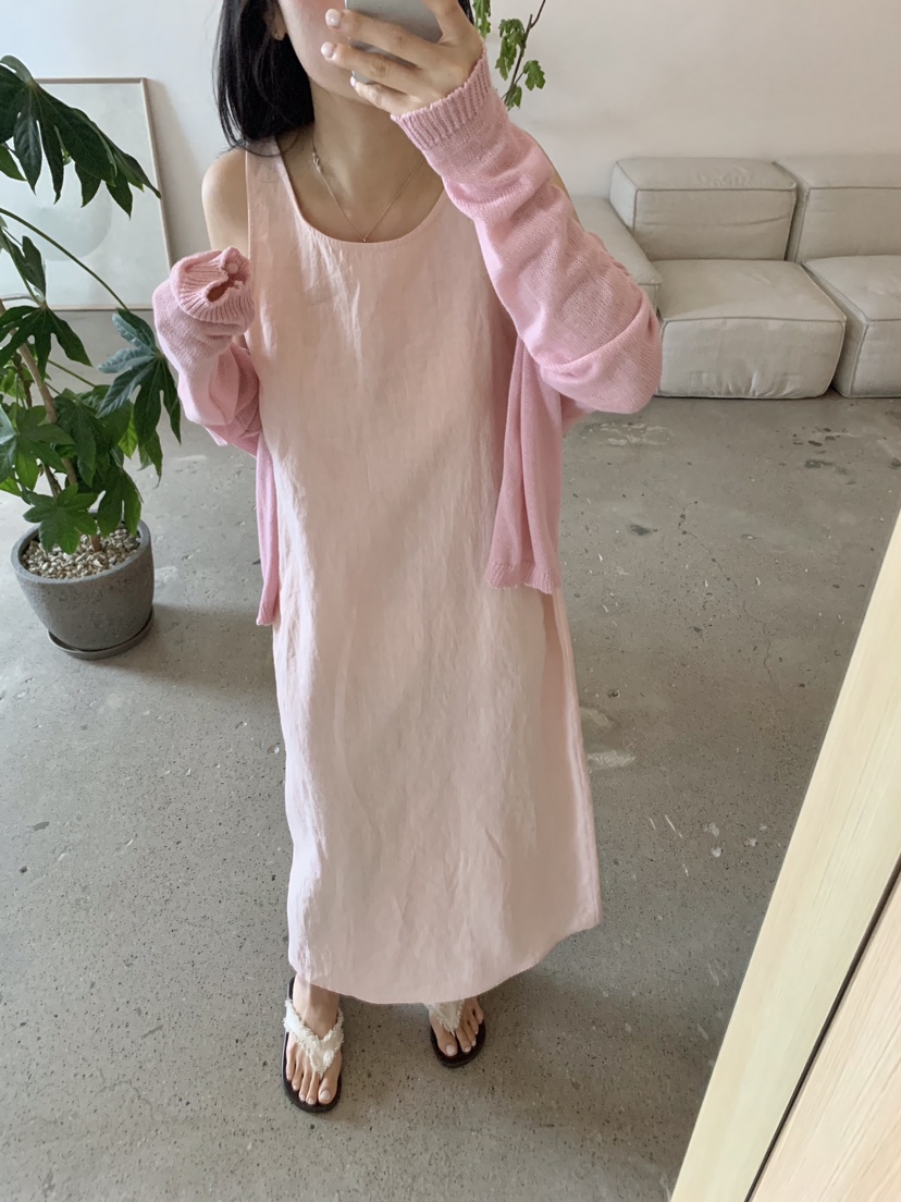 SOAPYROOM韓國直郵女士新品職業時尚推薦休閑人氣連衣裙亞麻SOAPYROOM連衣裙