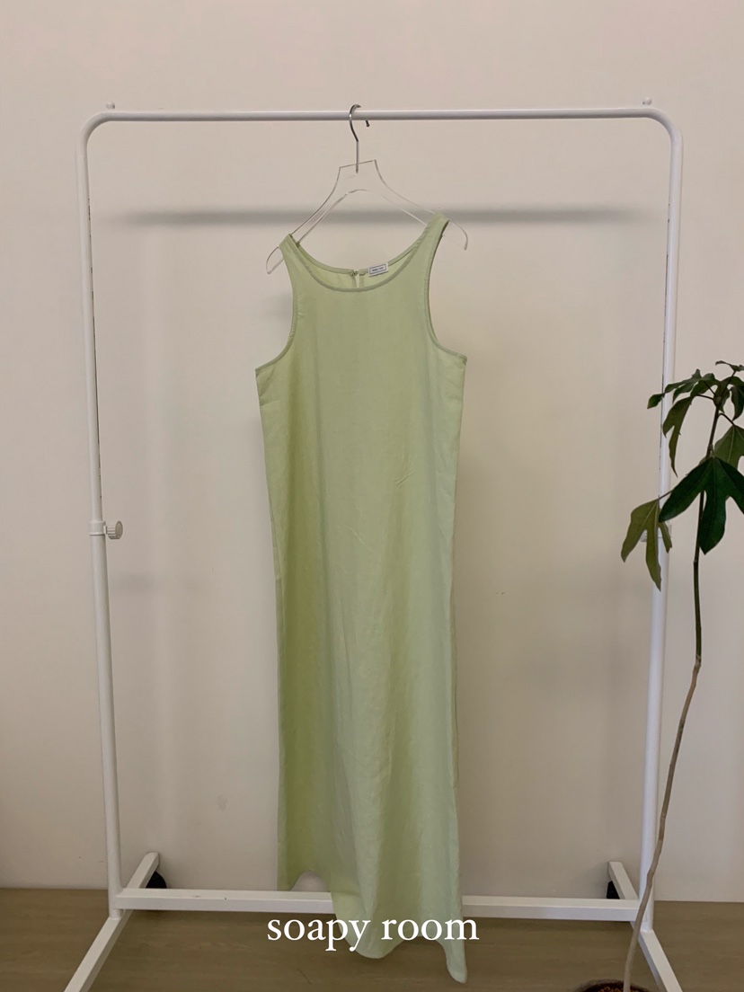 SOAPYROOM韓國直郵女士新品職業時尚推薦休閑人氣連衣裙亞麻SOAPYROOM連衣裙圖色4