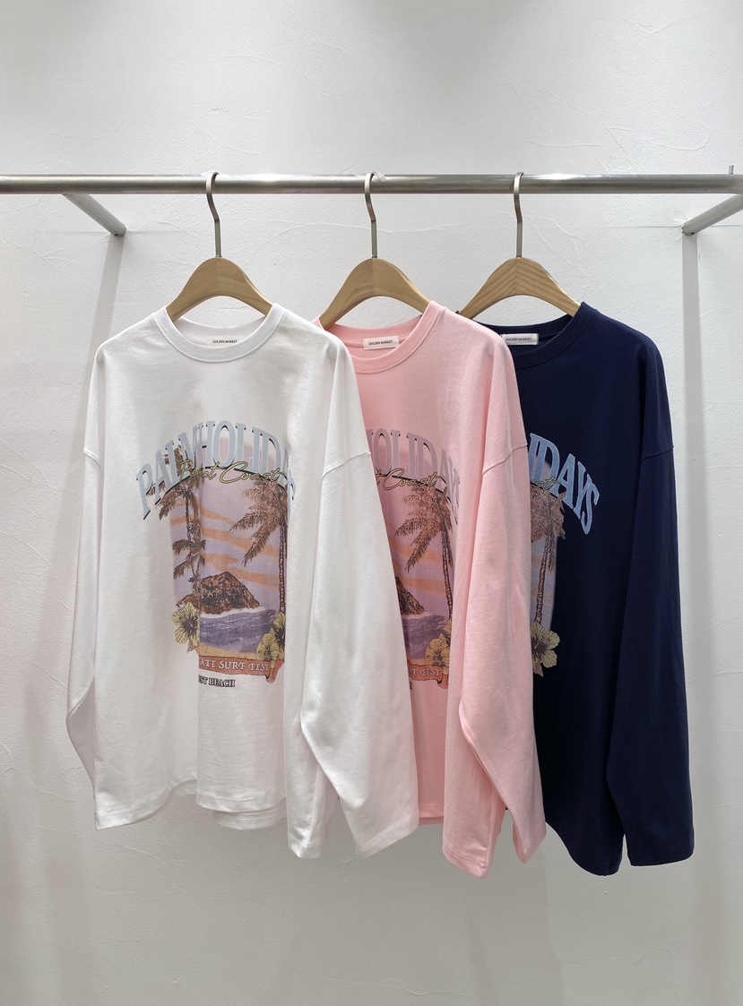 GOLDEN MARKET東大門直郵女裝新品25春夏真品熱賣人氣長袖T恤GOLDEN MARKET長袖T恤