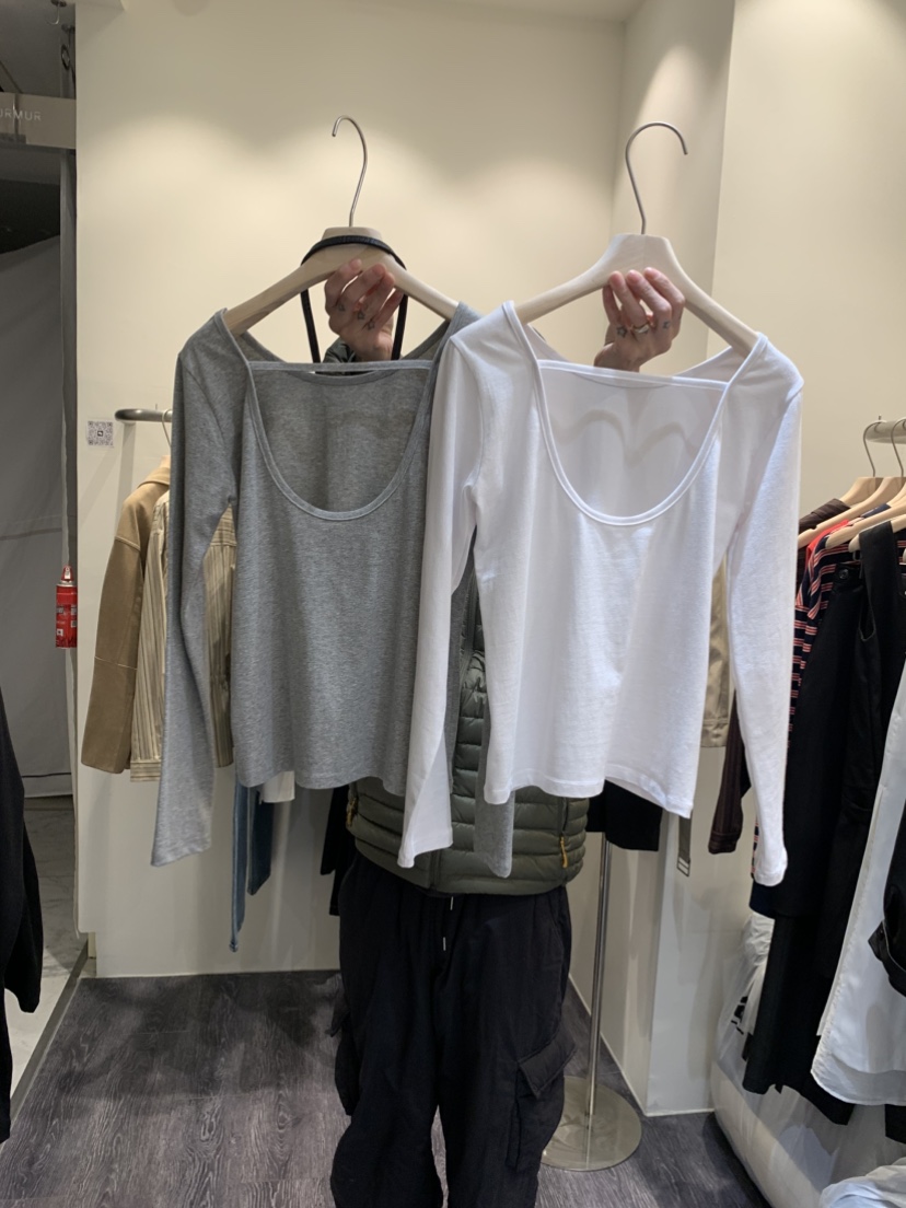 MURMUR韓國代購女裝新品職業熱賣時尚推薦真品休閑人氣長袖T恤MURMUR長袖T恤