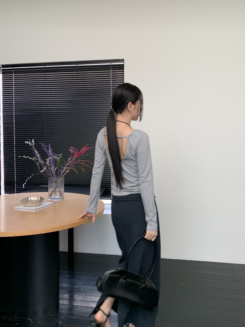 MURMUR韓國代購女裝新品職業熱賣時尚推薦真品休閑人氣長袖T恤MURMUR長袖T恤