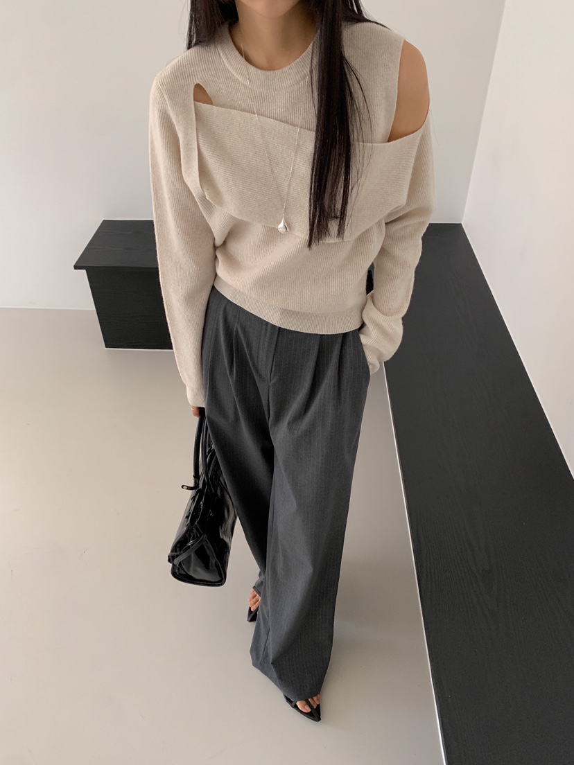 GOYOU韓國直郵東大門代購女裝新款時尚職業休閑人氣熱賣針織衫de goyou針織衫