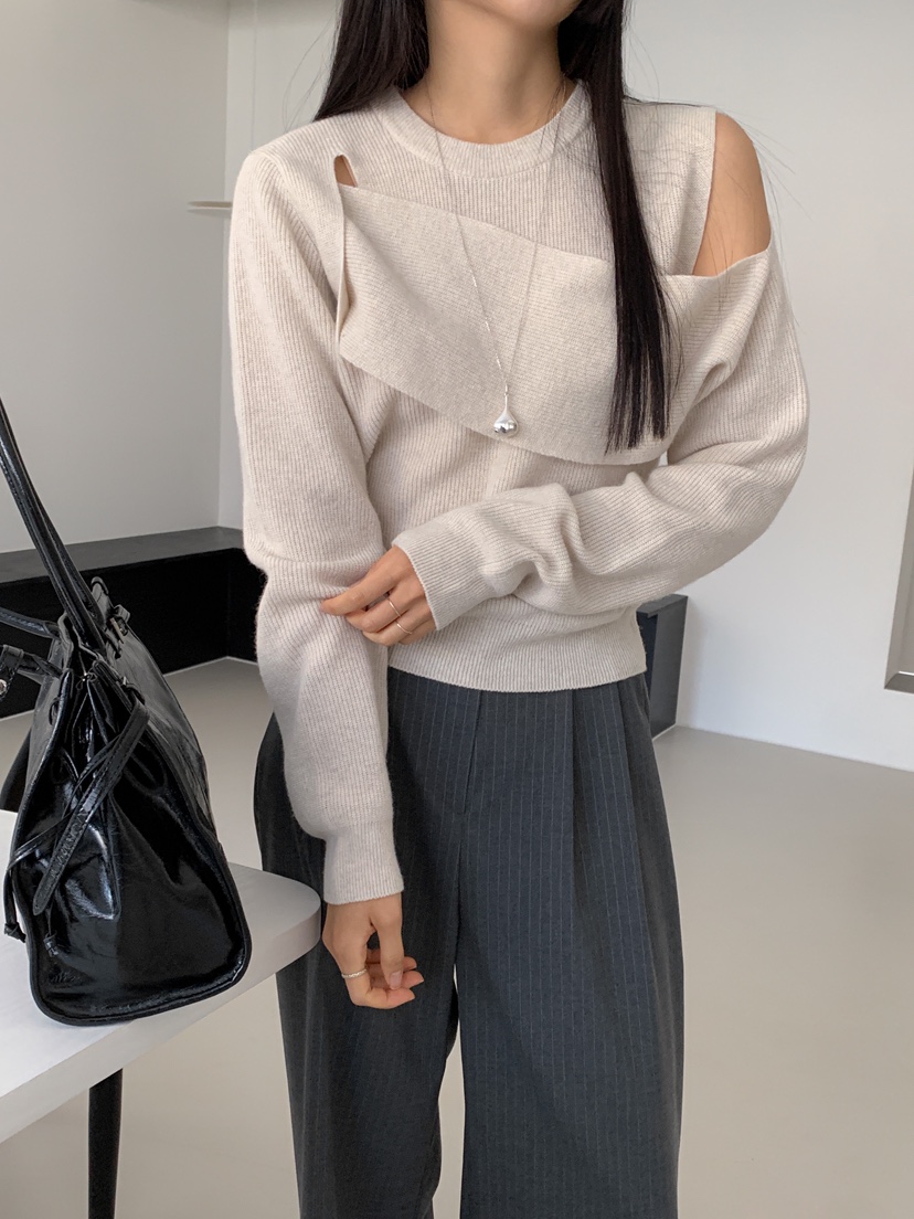 GOYOU韓國直郵東大門代購女裝新款時尚職業休閑人氣熱賣針織衫de goyou針織衫