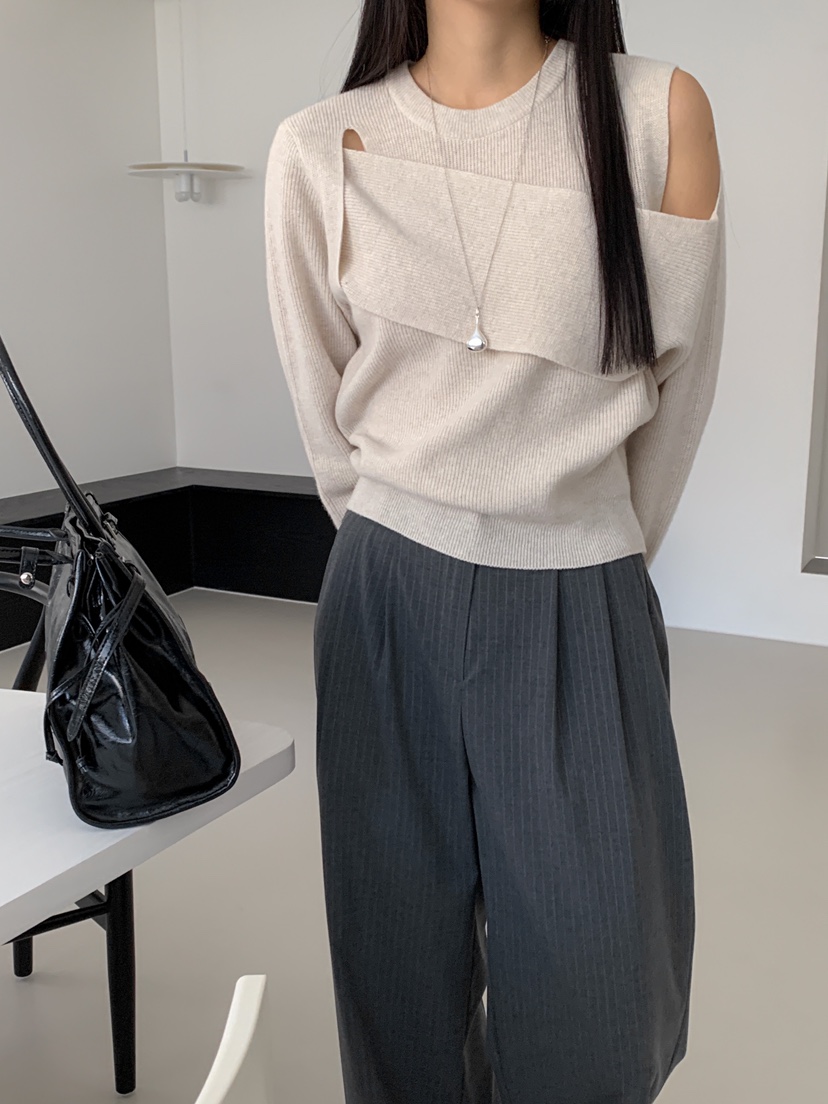GOYOU韓國直郵東大門代購女裝新款時尚職業休閑人氣熱賣針織衫de goyou針織衫