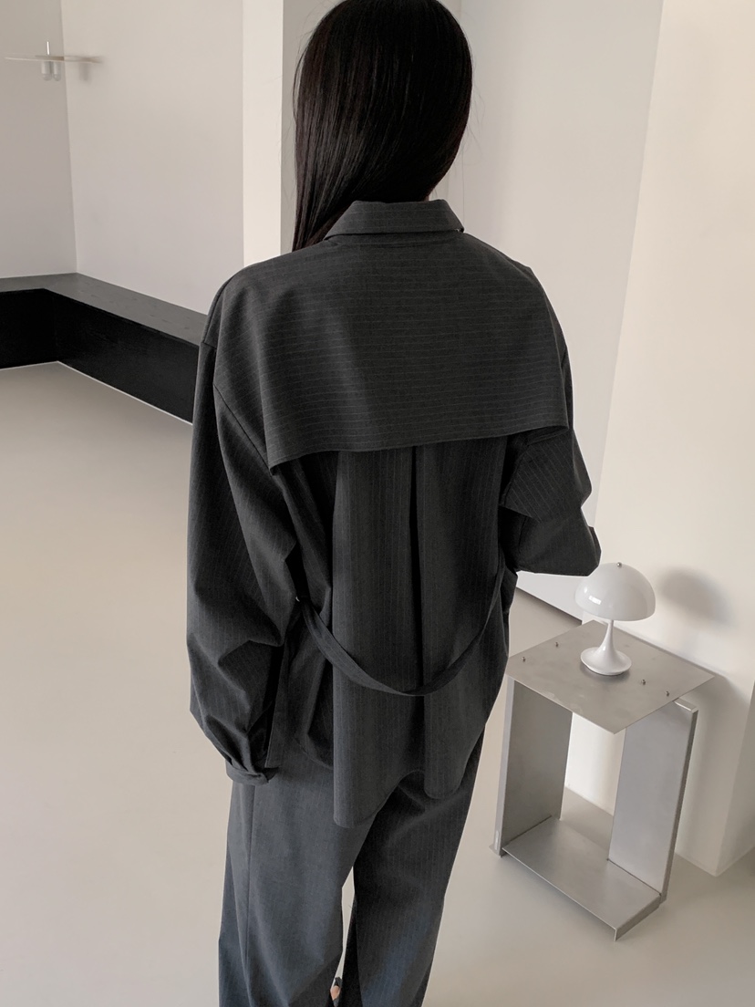 GOYOU韓國直郵東大門代購女裝新款推薦職業真品25春夏襯衫蕾絲衫de goyou襯衫/蕾絲衫