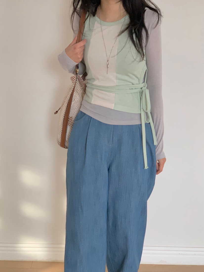 BEFORE SUNRISE韓國直郵女裝新款休閑推薦熱賣25春夏牛仔褲BEFORE SUNRISE牛仔褲