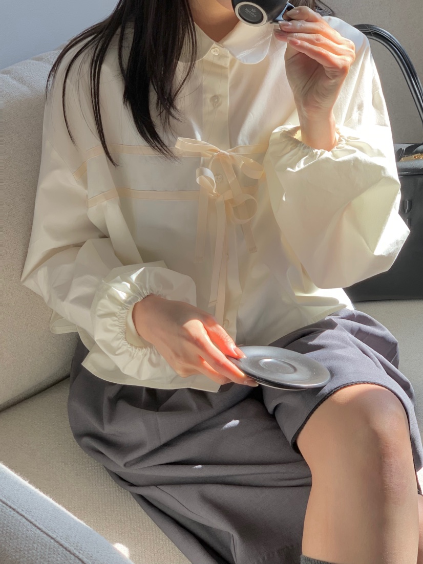 BEFORE SUNRISE韓國直郵女裝新品25春夏推薦時尚襯衫蕾絲衫BEFORE SUNRISE襯衫/蕾絲衫