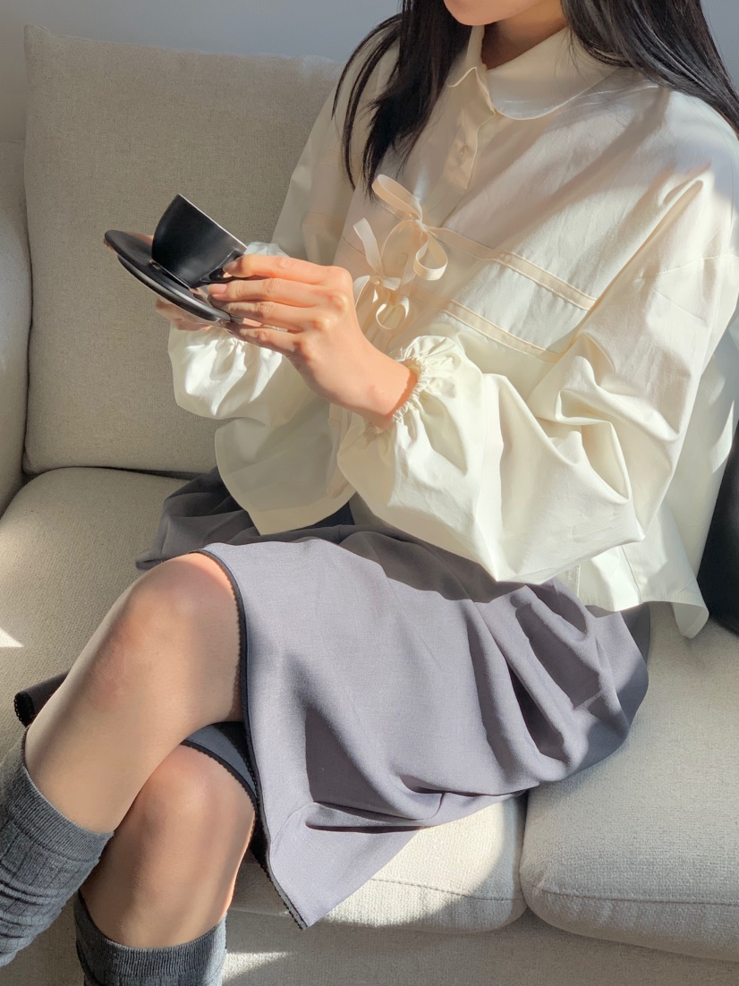 BEFORE SUNRISE韓國直郵女裝新品25春夏推薦時尚襯衫蕾絲衫BEFORE SUNRISE襯衫/蕾絲衫