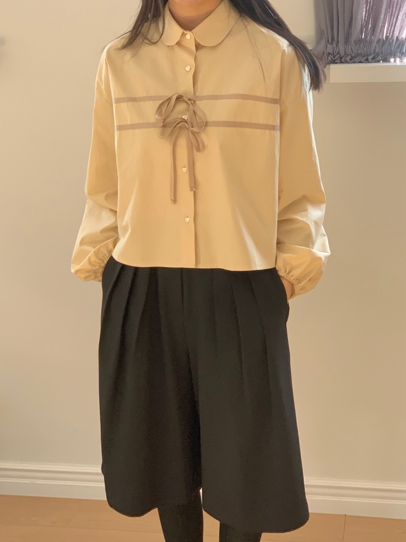 BEFORE SUNRISE韓國直郵女裝新品25春夏推薦時尚襯衫蕾絲衫BEFORE SUNRISE襯衫/蕾絲衫