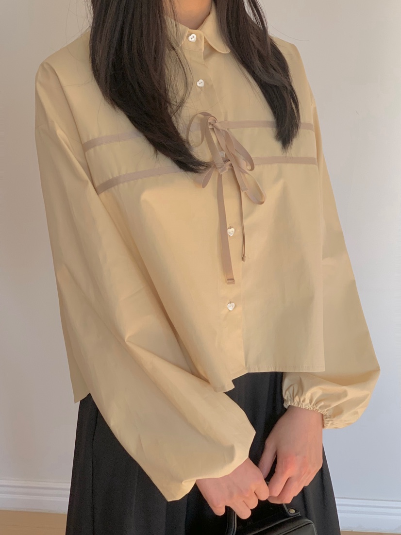 BEFORE SUNRISE韓國直郵女裝新品25春夏推薦時尚襯衫蕾絲衫BEFORE SUNRISE襯衫/蕾絲衫