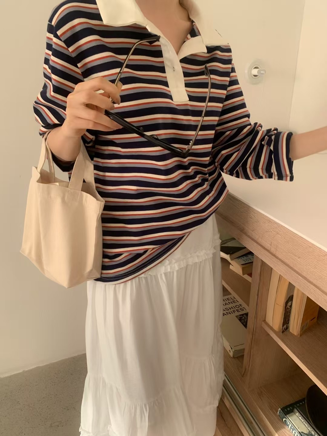 CALLMYNAME韓國直郵女裝新款25春夏時尚推薦熱賣人氣長袖T恤Call my name長袖T恤
