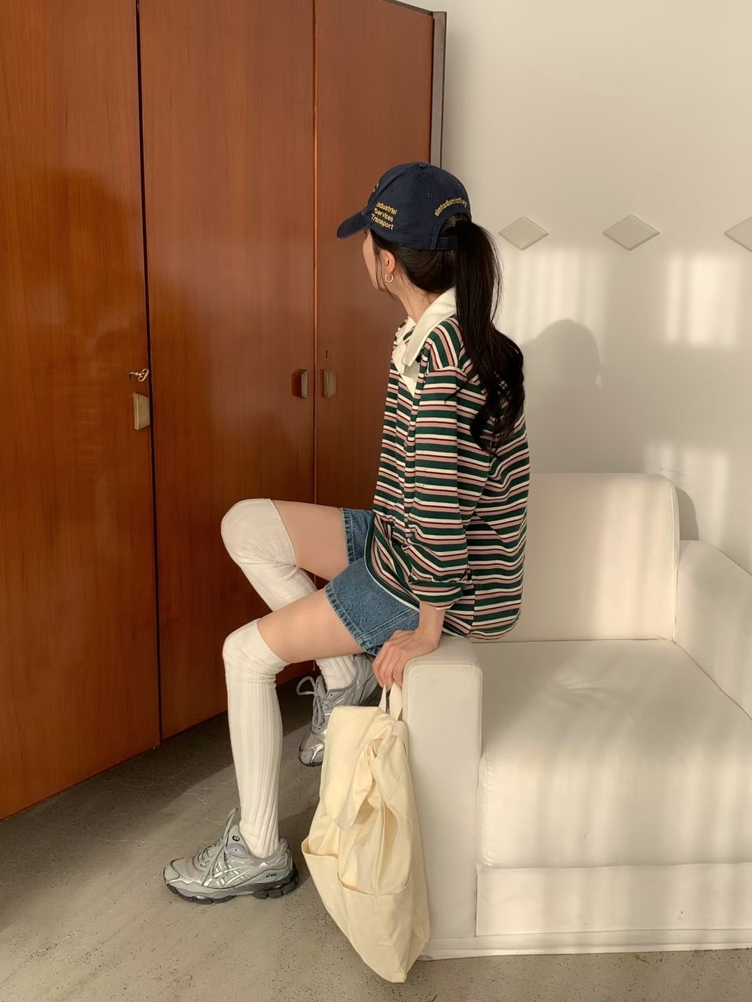 CALLMYNAME韓國直郵女裝新款25春夏時尚推薦熱賣人氣長袖T恤Call my name長袖T恤