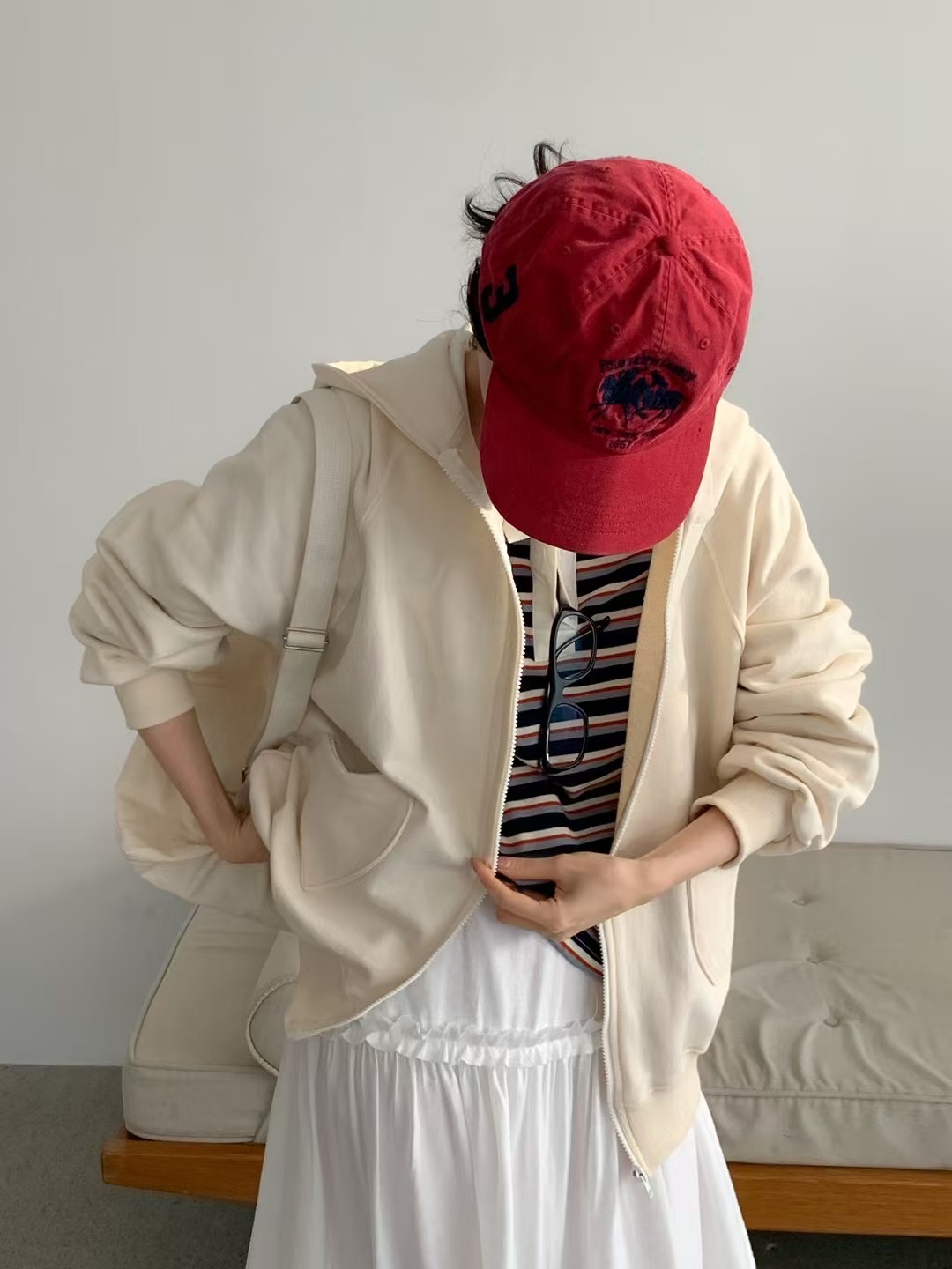 CALLMYNAME直郵韓國代購女裝新品推薦時尚休閑夾克拉鏈連帽Call my name夾克
