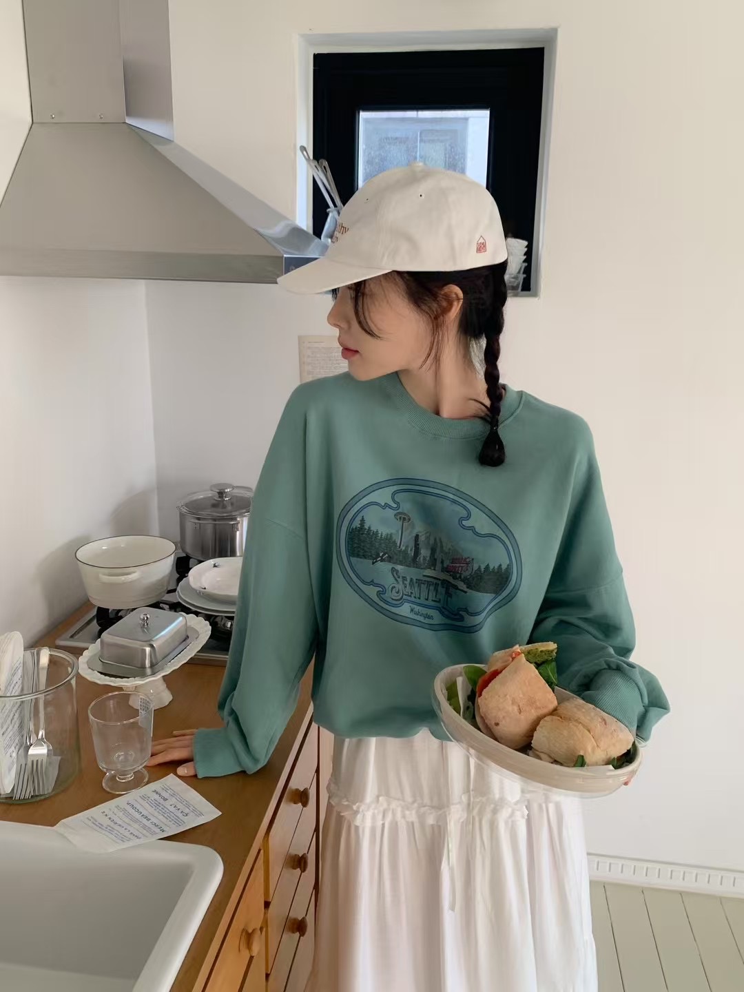 CALLMYNAME韓國直郵東大門代購女裝新款時尚真品休閑25春夏衛衣Call my name衛衣