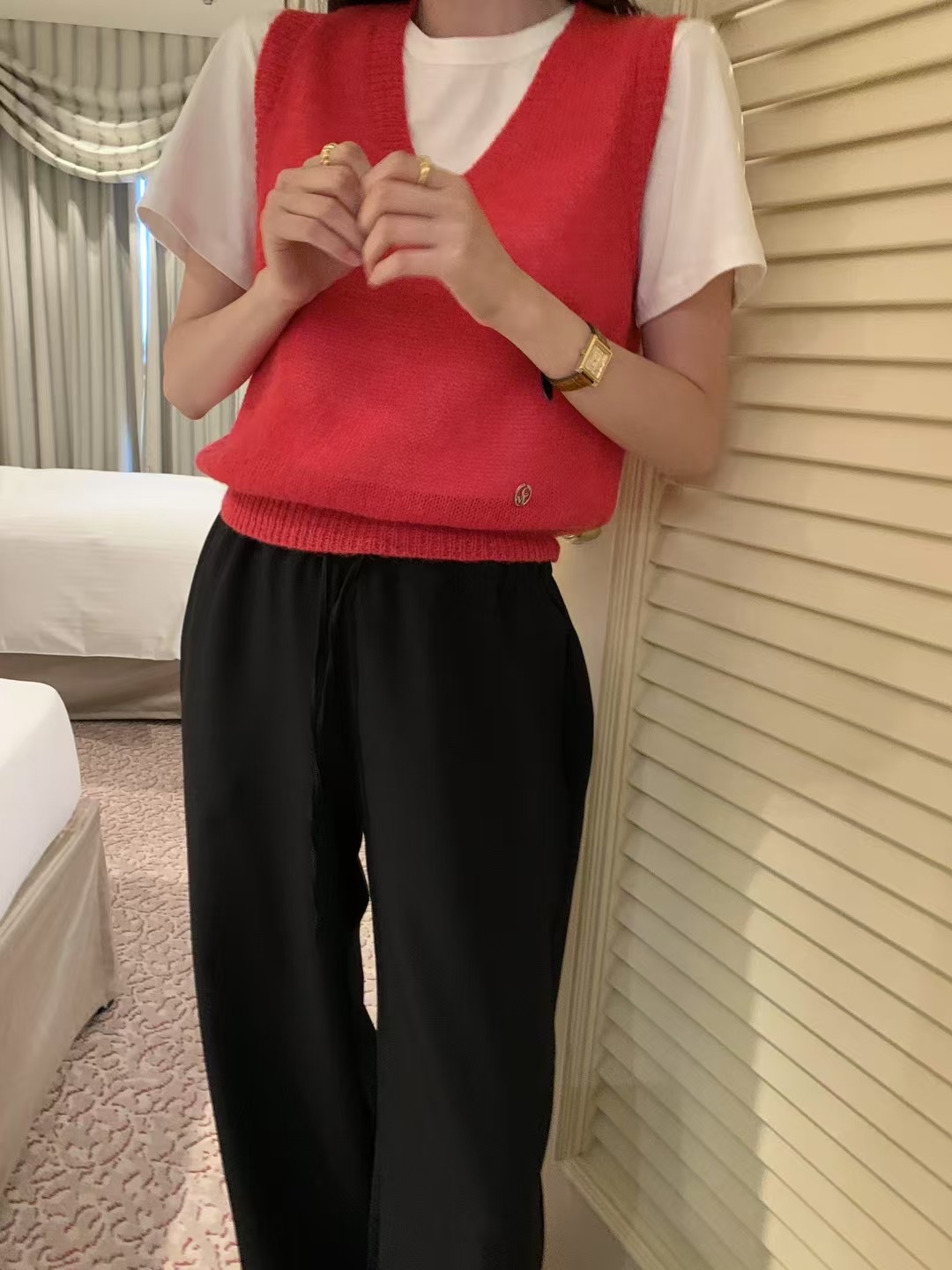 CALLMYNAME韓國直郵東大門實拍女裝新款休閑熱賣時尚休閑褲Call my name休閑褲