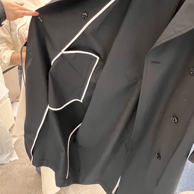 AND THE直郵韓國代購女裝新品職業25春夏熱賣長款風衣含腰帶AND THE長款風衣
