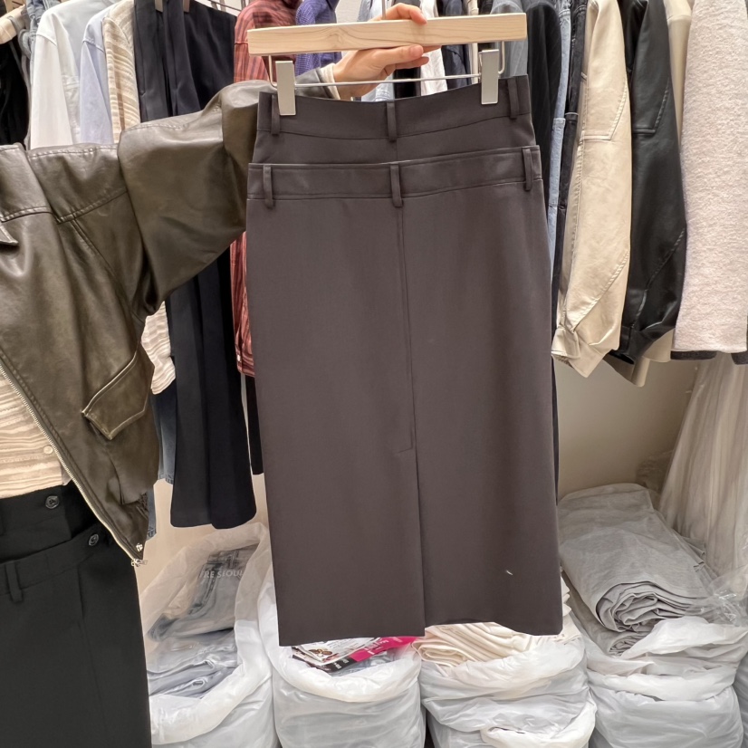 FRE韓國直郵女裝新品25春夏真品休閑時尚職業熱賣半身裙中短裙FRE半身裙/中短裙