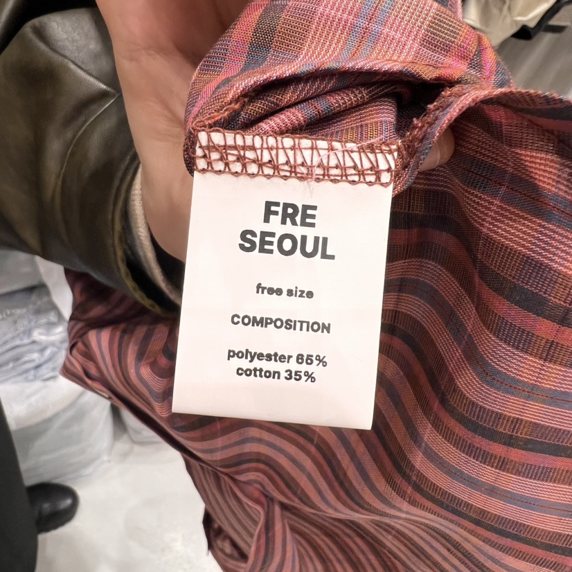 FRE直郵韓國代購女裝新品時尚25春夏職業推薦休閑襯衫蕾絲衫FRE襯衫/蕾絲衫