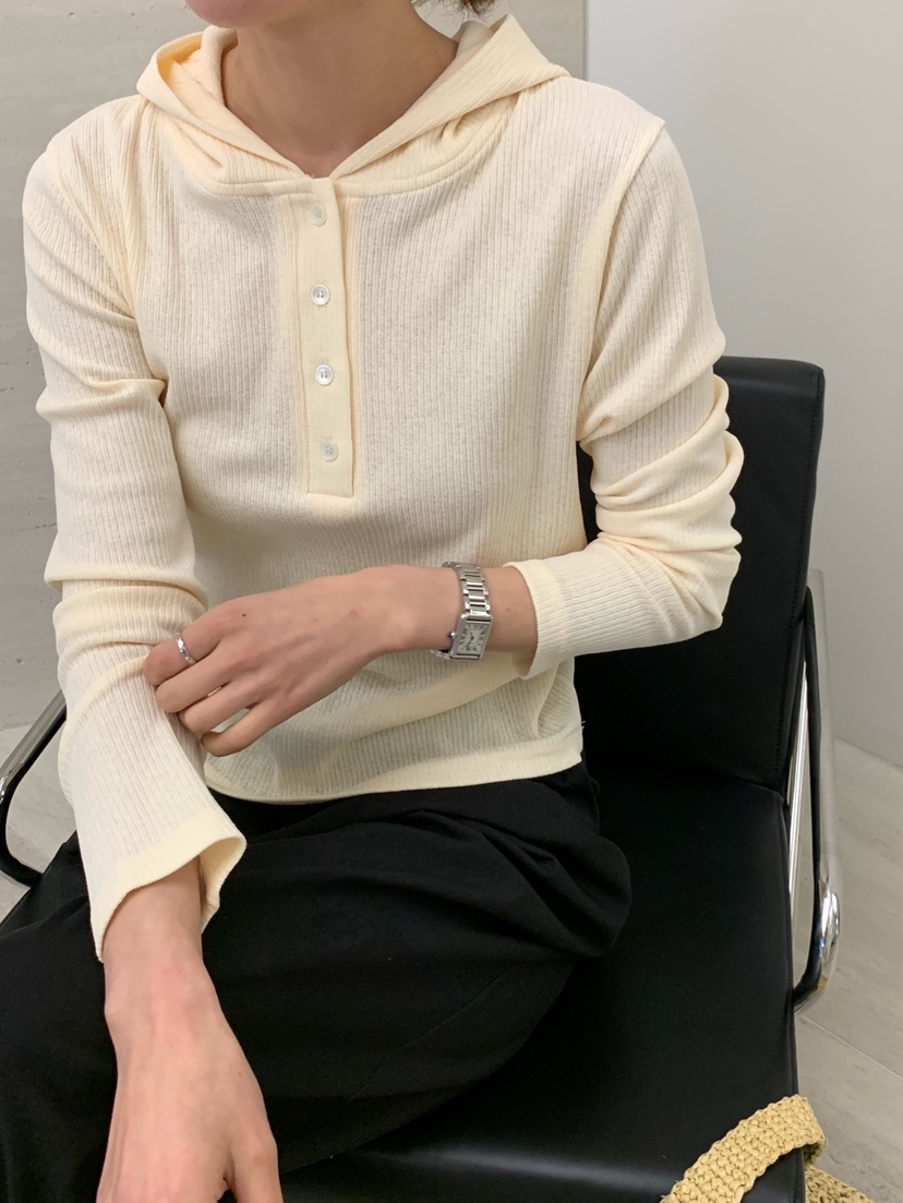 COBALT BLUE東大門代購女士新款熱賣25春夏推薦長袖T恤連帽COBALT BLUE長袖T恤