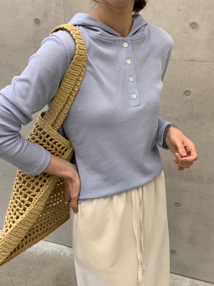 COBALT BLUE東大門代購女士新款熱賣25春夏推薦長袖T恤連帽COBALT BLUE長袖T恤圖色4