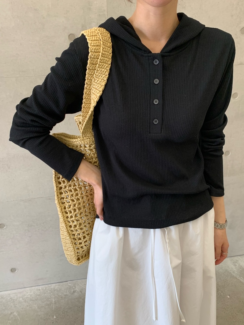 COBALT BLUE東大門代購女士新款熱賣25春夏推薦長袖T恤連帽COBALT BLUE長袖T恤圖色5
