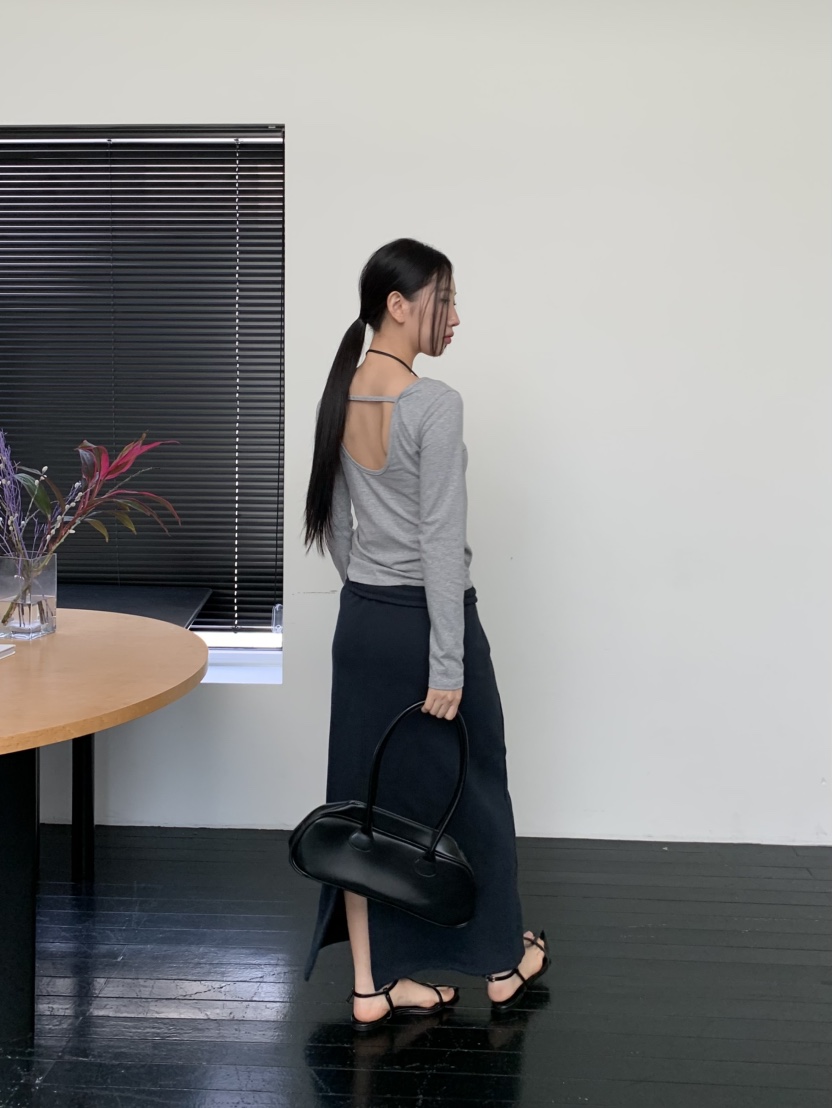 MURMUR東大門實拍女士新品推薦時尚25春夏休閑職業熱賣長裙MURMUR長裙
