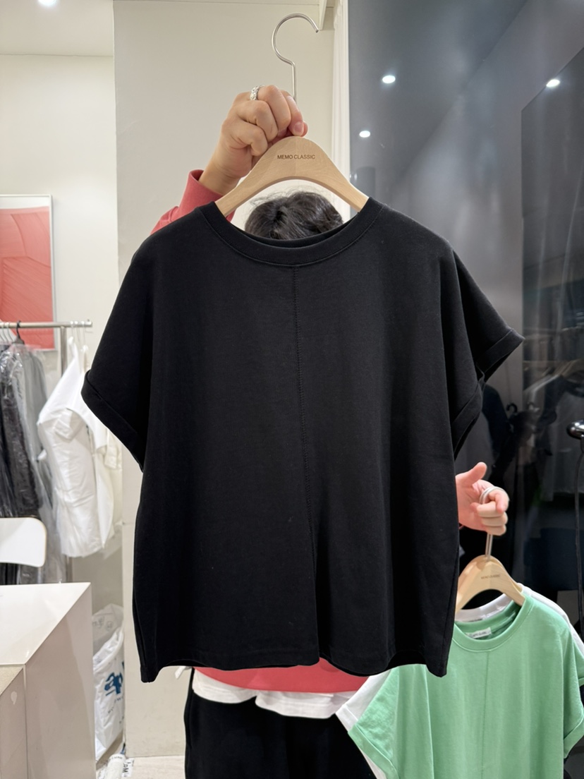 MEMO CLASSIC韓國直郵女士新品推薦25春夏時尚休閑熱賣T恤MEMO CLASSICT恤圖色3