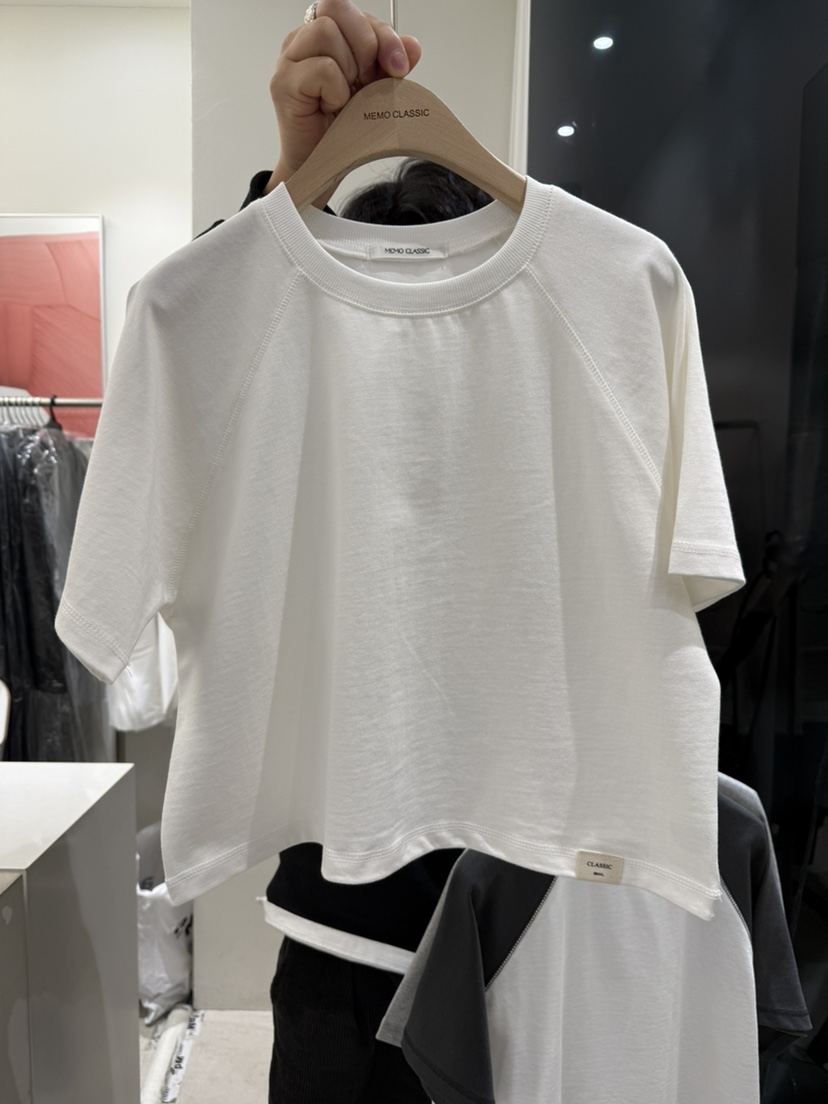 MEMO CLASSIC東大門代購女裝新款真品25春夏職業休閑推薦T恤MEMO CLASSICT恤圖色2