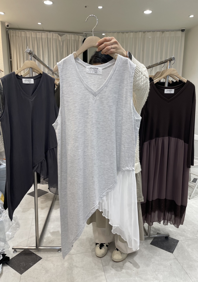 COKKIRI韓國代購女裝新款熱賣休閑人氣推薦真品25春夏吊帶背心COKKIRI吊帶/背心