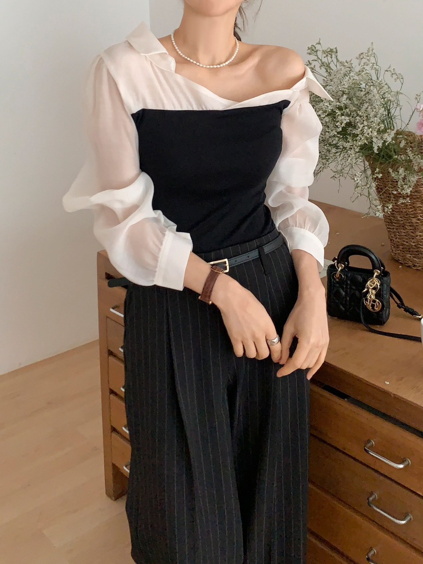 CRONG東大門直郵女士新品真品人氣休閑25春夏熱賣襯衫蕾絲衫CRONG襯衫/蕾絲衫