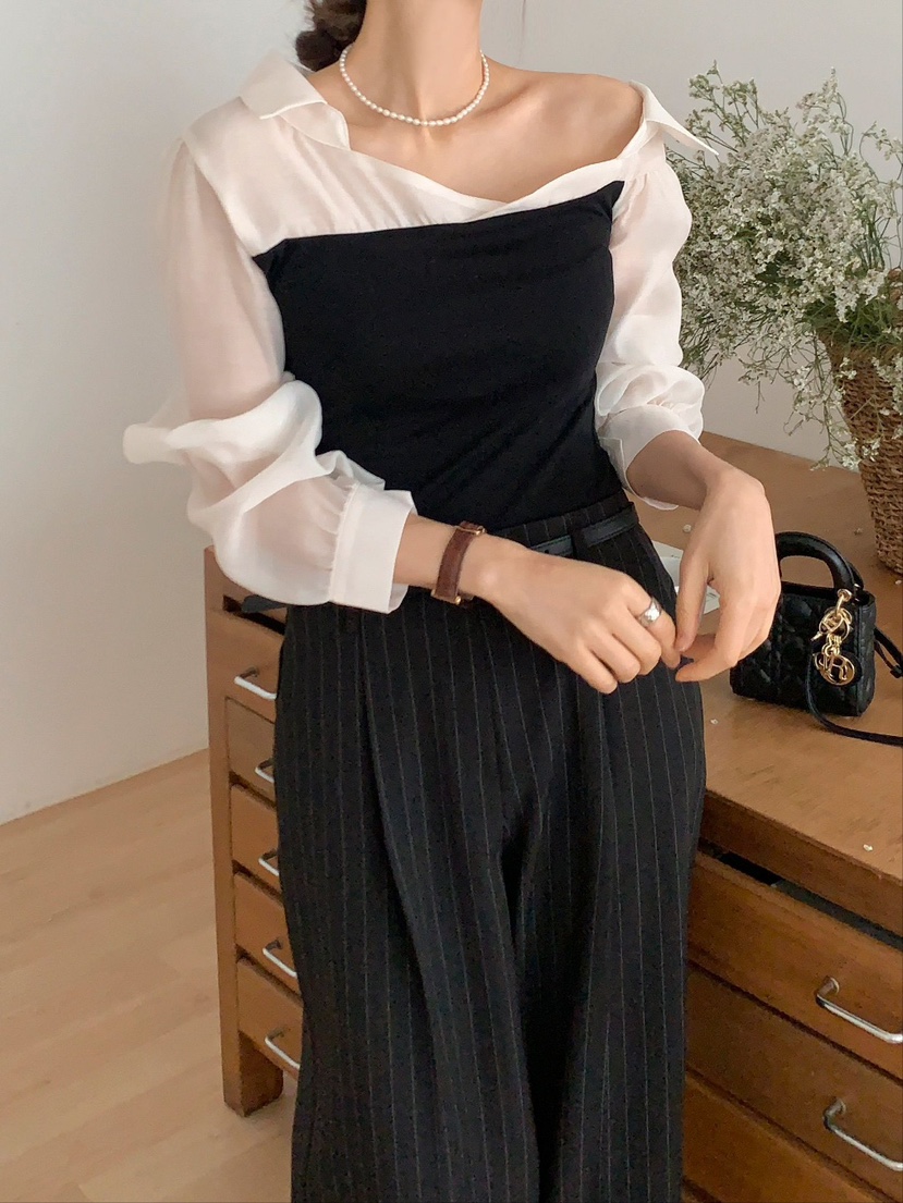 CRONG東大門直郵女士新品真品人氣休閑25春夏熱賣襯衫蕾絲衫CRONG襯衫/蕾絲衫
