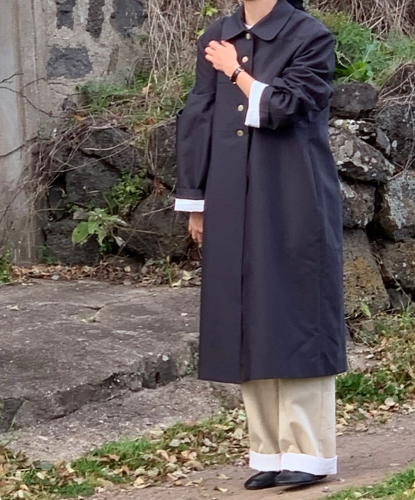 A Flan韓國直郵女裝新品熱賣25春夏職業人氣真品時尚長款風衣AFN/A Flan長款風衣