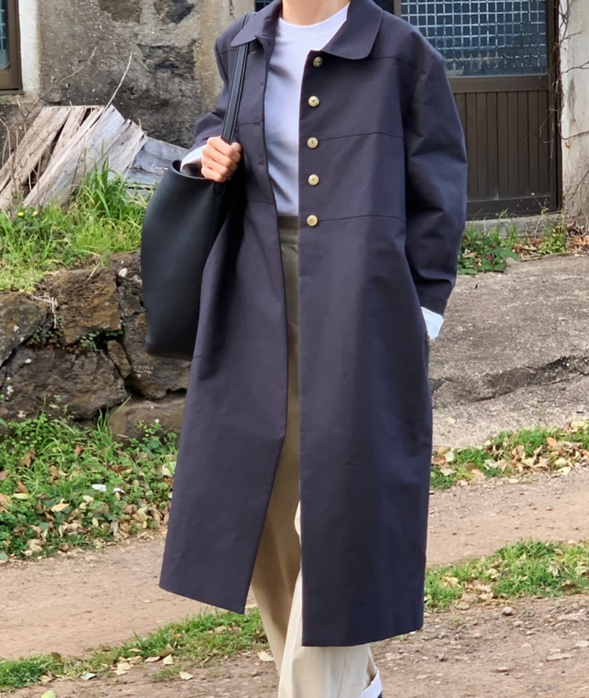 A Flan韓國直郵女裝新品熱賣25春夏職業人氣真品時尚長款風衣AFN/A Flan長款風衣