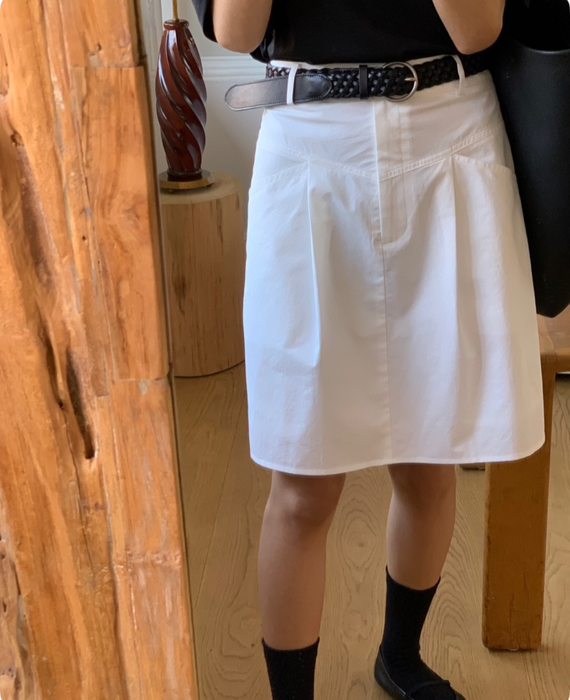 A Flan韓國代購女裝新品時尚人氣25春夏推薦真品職業休閑短裙AFN/A Flan短裙