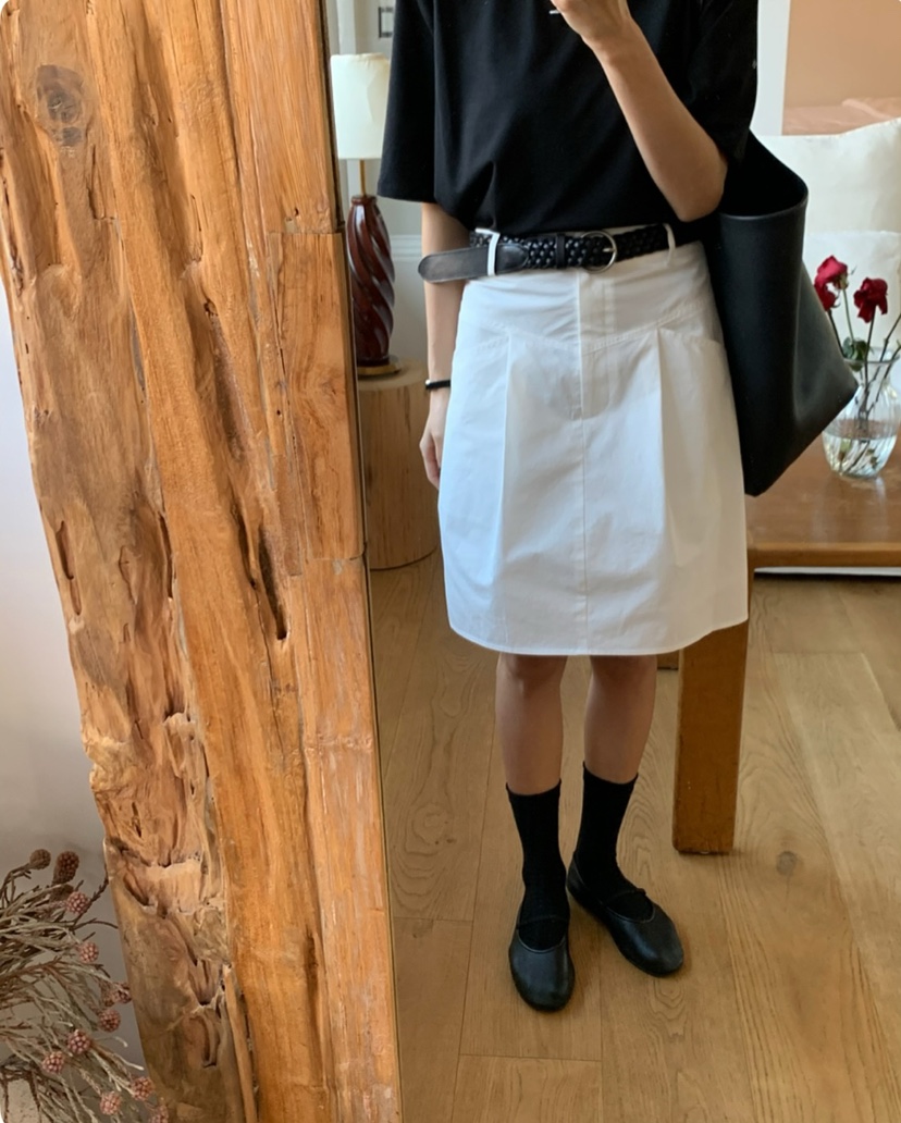 A Flan韓國代購女裝新品時尚人氣25春夏推薦真品職業休閑短裙AFN/A Flan短裙