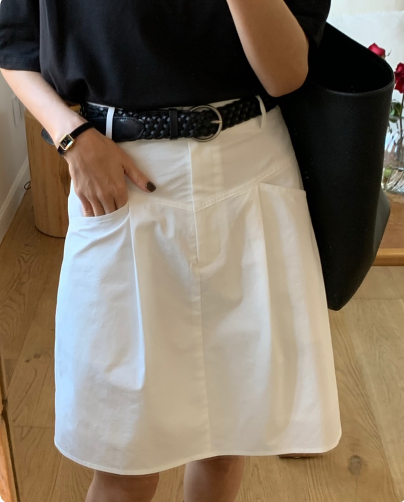 A Flan韓國代購女裝新品時尚人氣25春夏推薦真品職業休閑短裙AFN/A Flan短裙