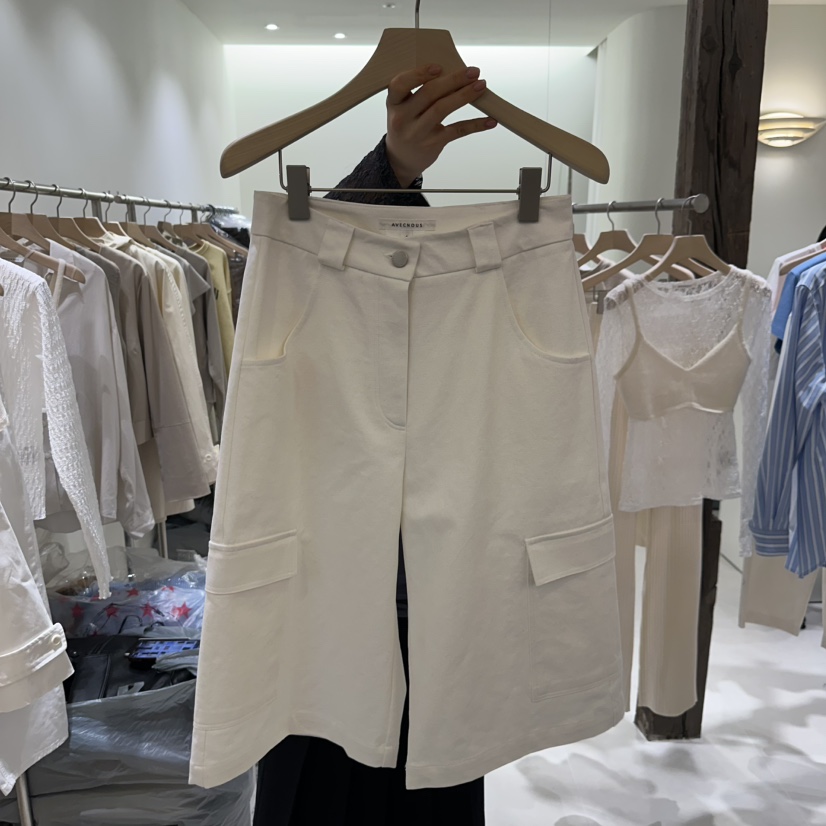 AVECNOUS東大門代購女士新品熱賣職業25春夏時尚人氣推薦短褲AVECNOUS短褲圖色1
