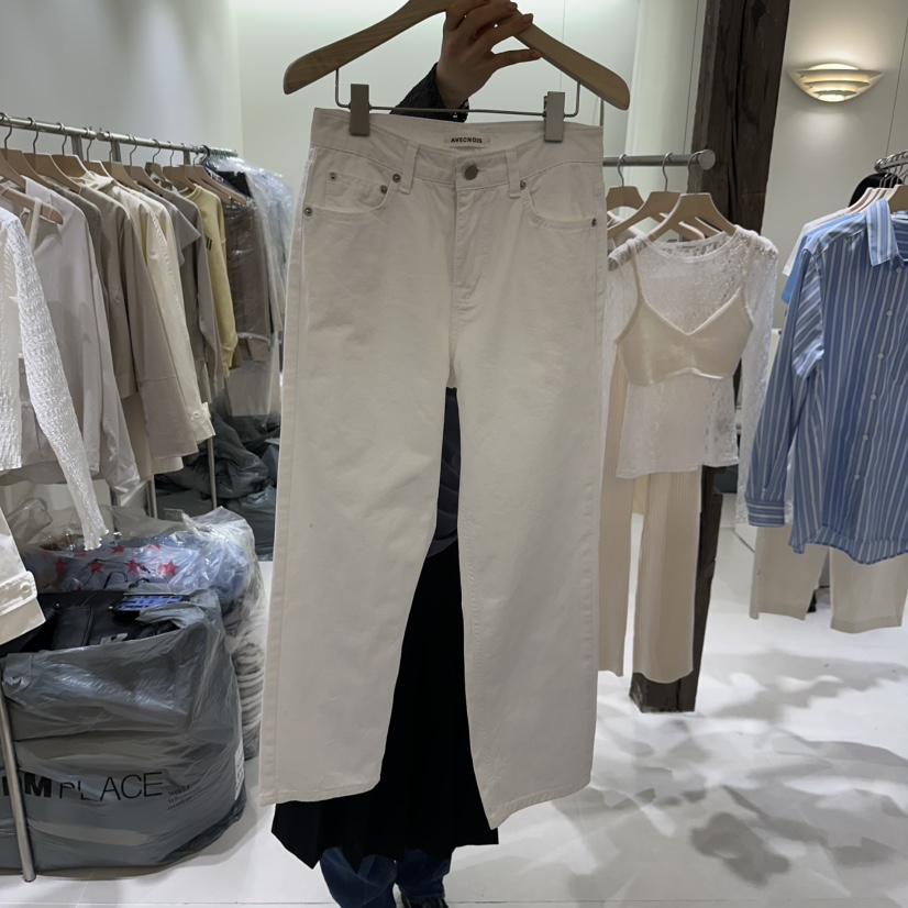 AVECNOUS東大門代購女裝新品真品職業25春夏休閑人氣休閑褲AVECNOUS休閑褲圖色1