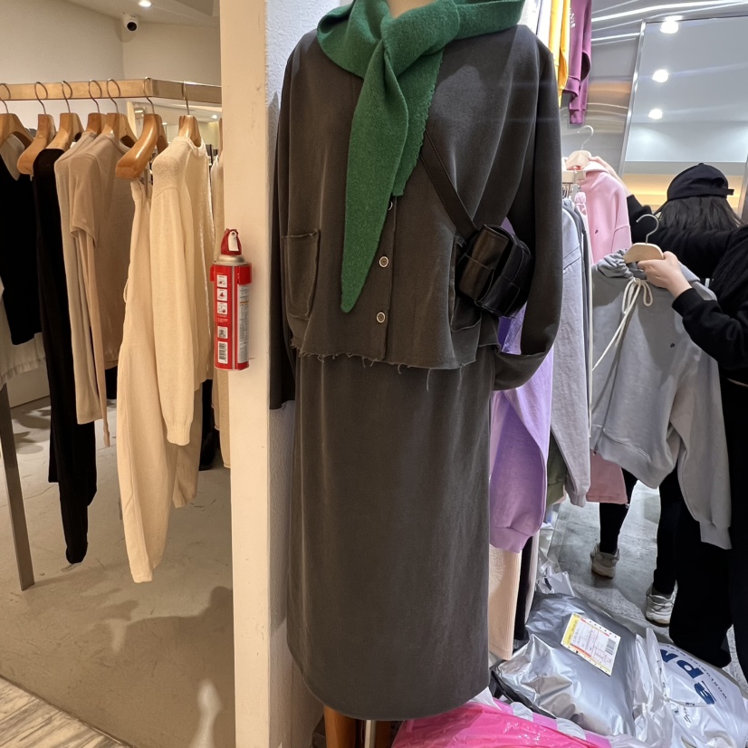 COKE CAKE韓國代購女裝新款真品休閑熱賣25春夏人氣時尚長裙CHAE長裙