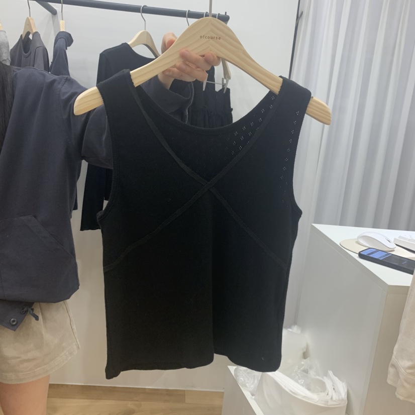 OFCOURSE東大門代購女士新款職業推薦真品人氣25春夏吊帶背心OFCOURSE吊帶/背心圖色2