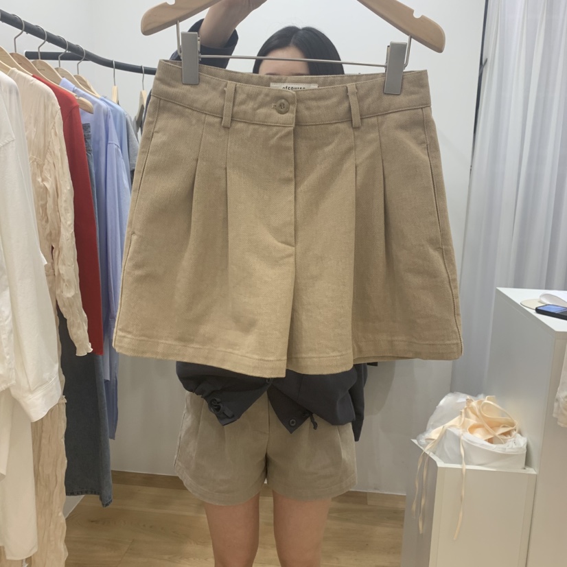 OFCOURSE東大門實拍女裝新款休閑熱賣25春夏真品時尚推薦短褲OFCOURSE短褲圖色1