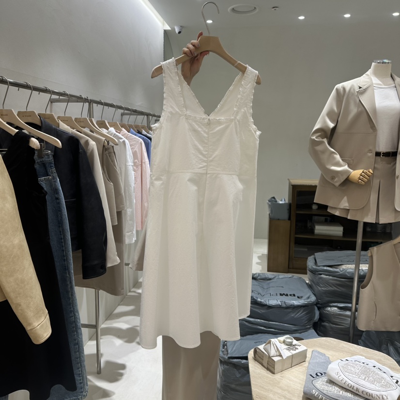 A WANT韓國代購女士新品熱賣真品25春夏職業推薦人氣連衣裙A WANT連衣裙