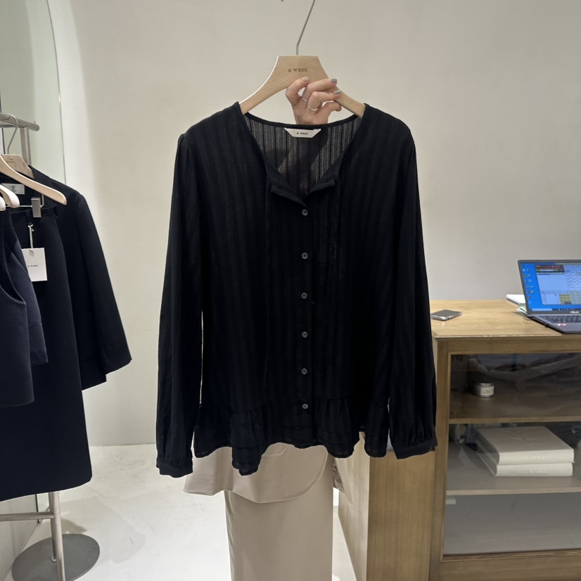 A WANT東大門直郵女士新品時尚真品人氣推薦休閑襯衫蕾絲衫A WANT襯衫/蕾絲衫圖色2