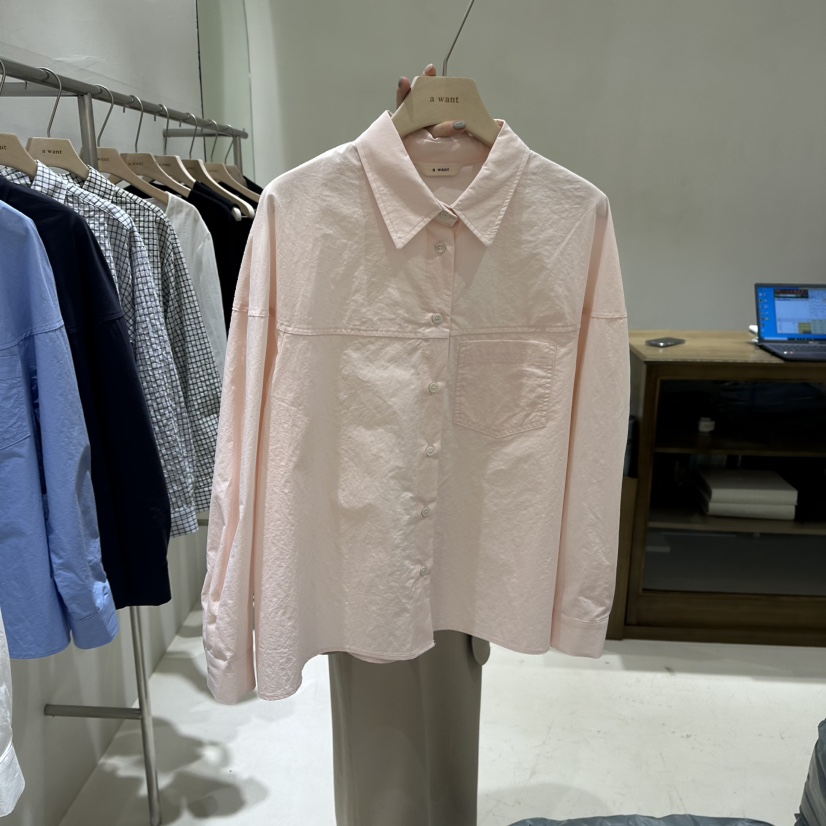 A WANT韓國直郵女士新品25春夏時尚休閑人氣熱賣襯衫蕾絲衫A WANT襯衫/蕾絲衫圖色2