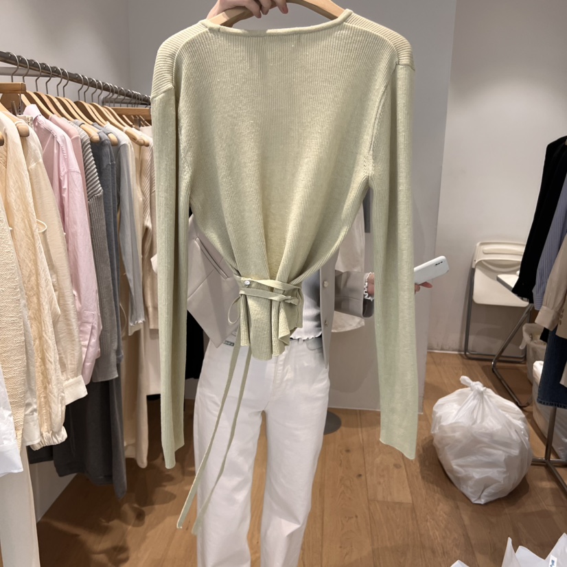 OUR-A韓國代購女裝新品25春夏人氣職業真品針織衫不含內搭OUR-A針織衫